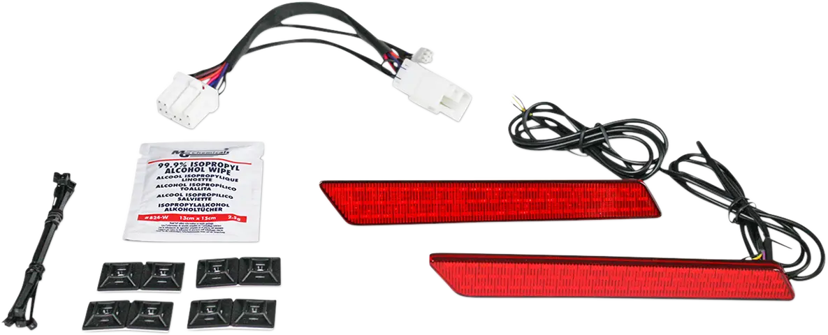 Custom Dynamics Saddlebag Latch Lights - Red Led