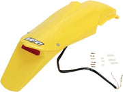 UFO Enduro Rear Fender with Light, Husqvarna Yellow