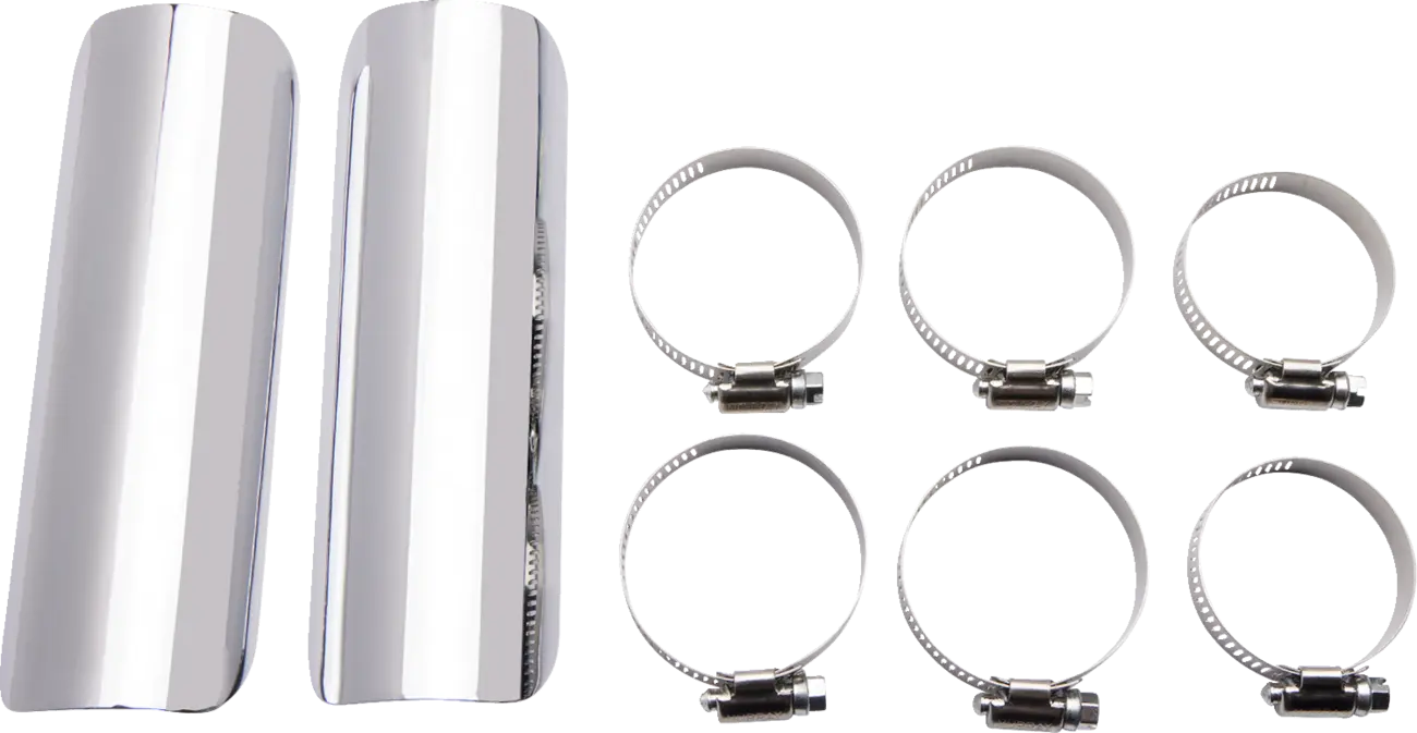 Cobra Drag Pipes Auspuffanlage Chrom 2-in-2