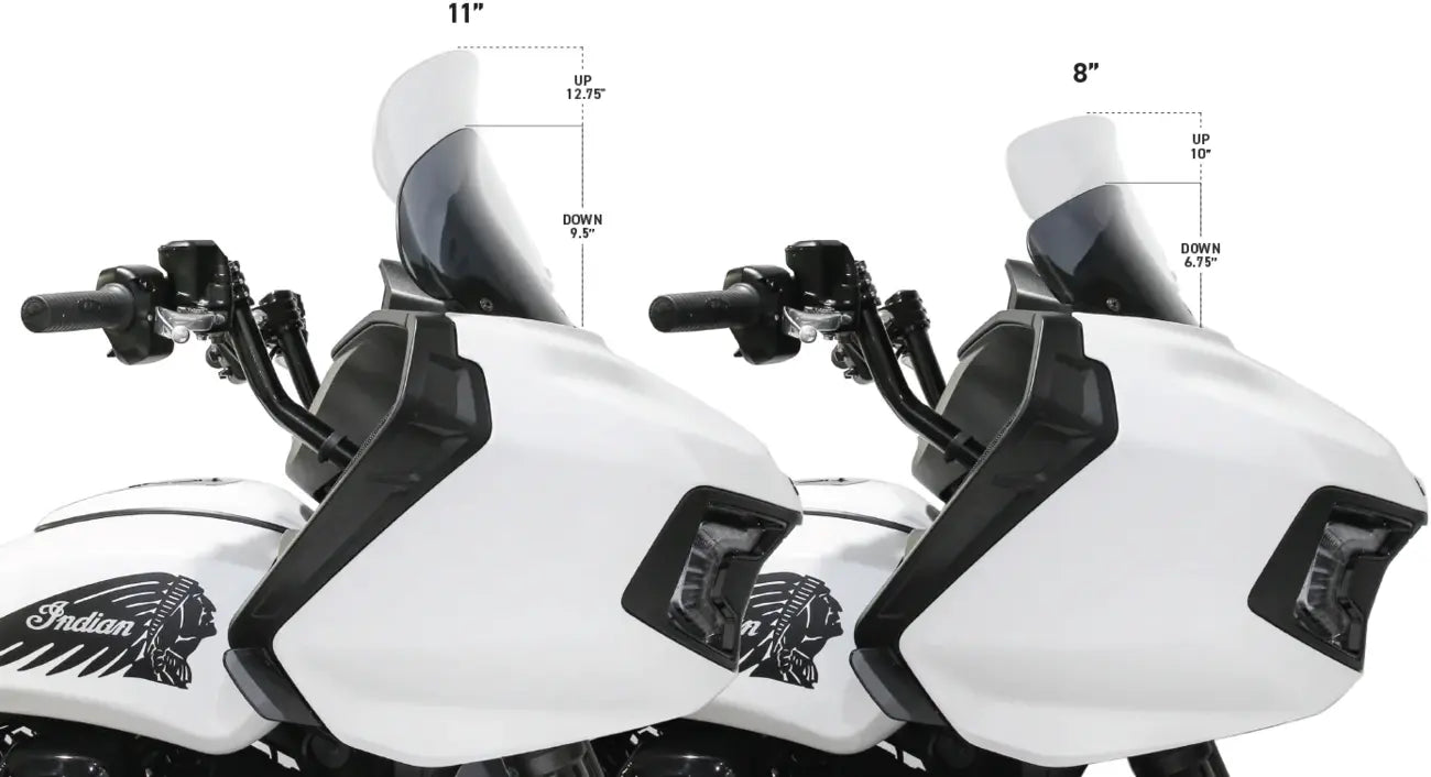 Klock Werks Flare Indian Windshield - Dark Smoke