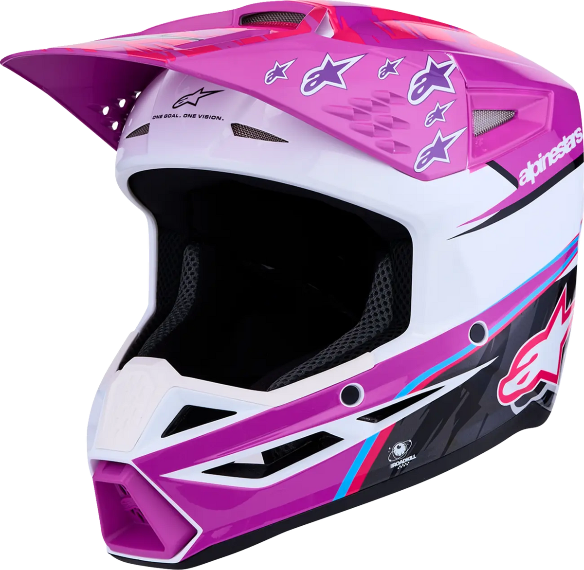 Alpinestars SM3 Falcon Youth Helmet Purple White Pink