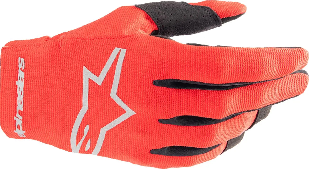 Alpinestars Youth Radar Gloves - Black/Red/Silver
