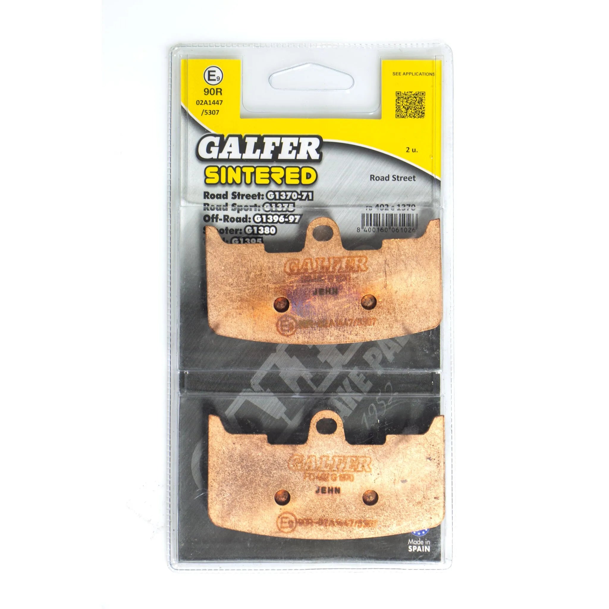 Galfer Hh Sintered Brake Pads For Motorcycle - Front