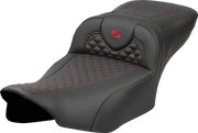 Saddlemen Roadsofa™ Seat - Dragon Scale Stitch - For Harley Davidson
