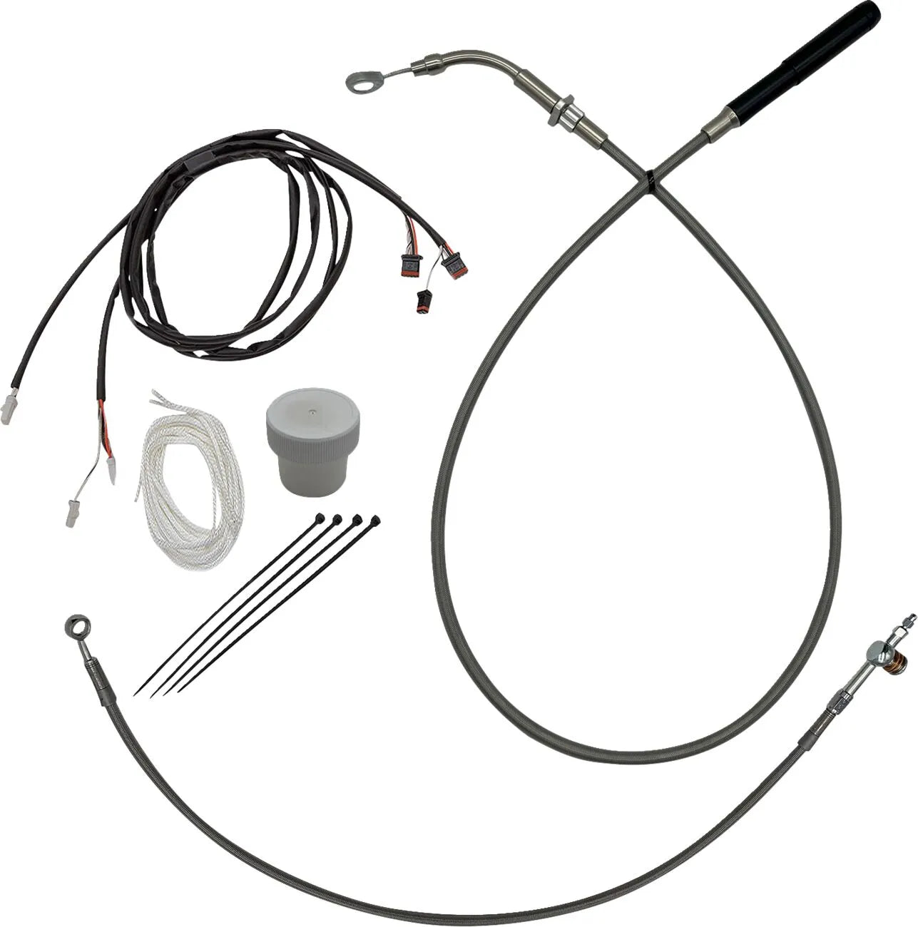 Fat Baggers Inc. EZ Install Kit for 12" Ape Hanger Handlebars