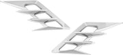 Show Chrome Front Fender Vent Filler Accent