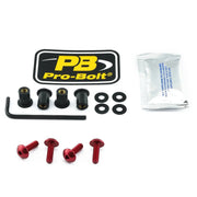 Pro Bolt Aluminium Screen Bolt Kit - Red