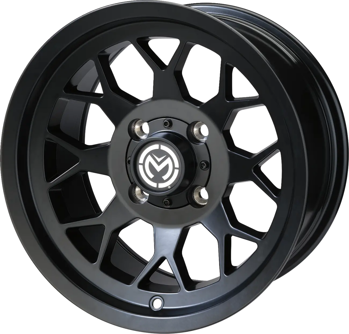 Moose Offroad Four Wheel 27X Wheel 14x7 4/136 4+3 Matte Black