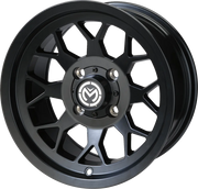 Moose Offroad Four Wheel 27X Wheel 14x7 4/136 4+3 Matte Black