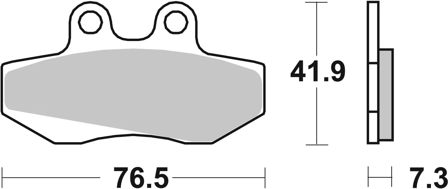 Sbs Ct Scooter Carbon Tech Organic Bremsbeläge - Vorne