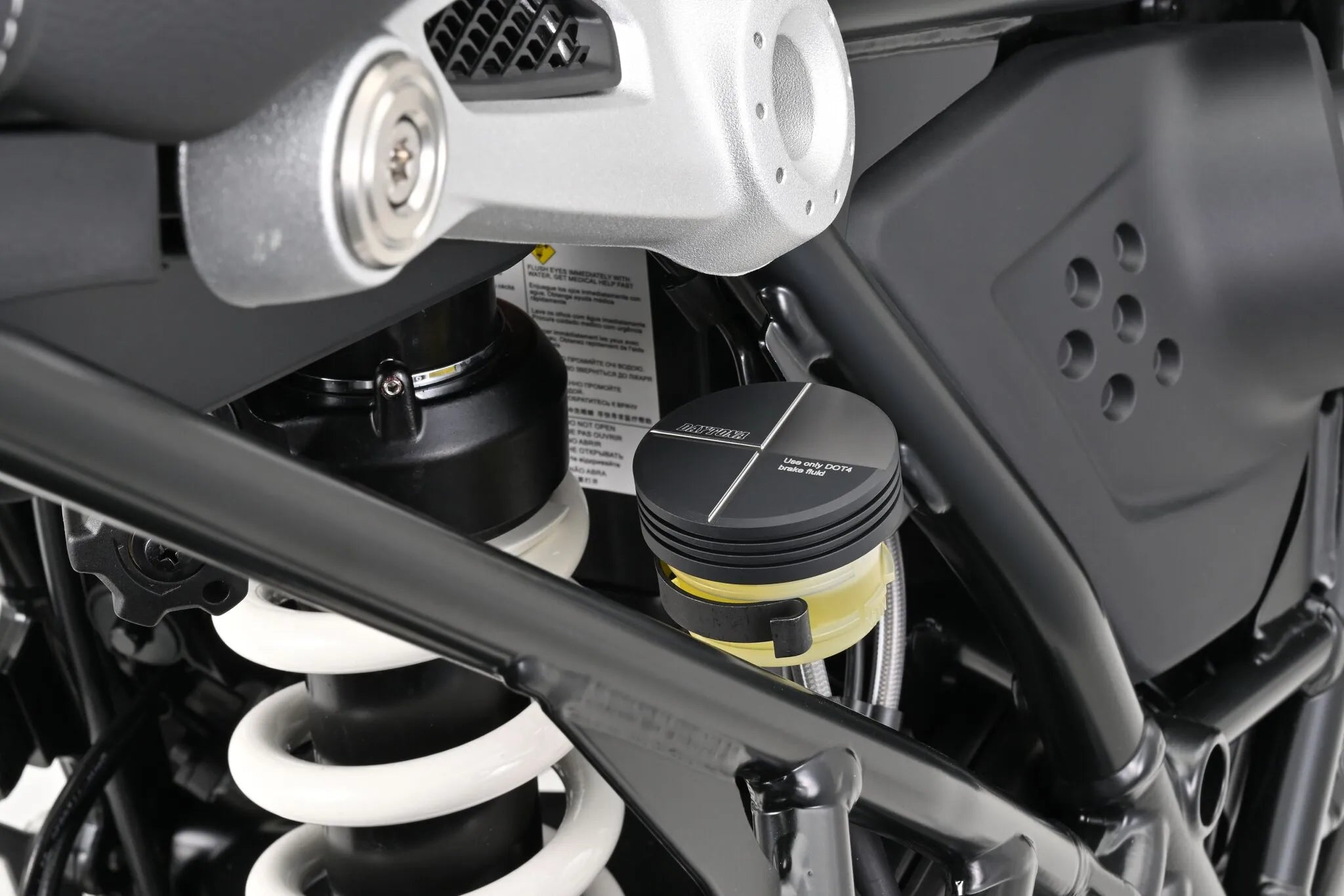 Daytona Rear Master Cylinder Cap - Black Anodized