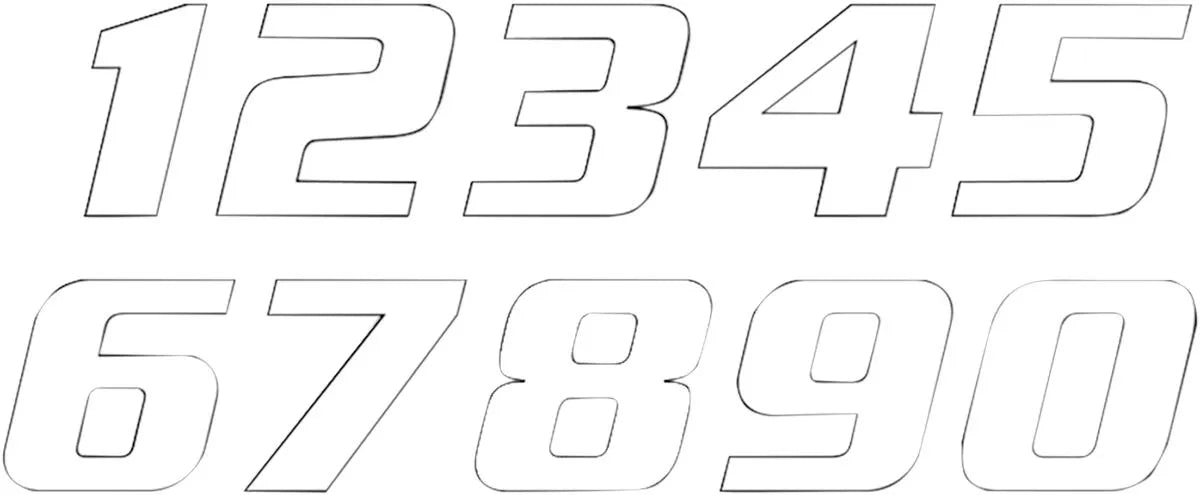 Blackbird Racing One Series Number Plate Graphic - Number 8