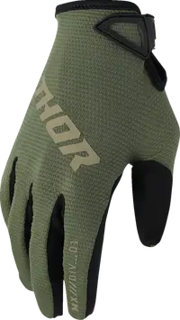 Thor Ridemode Static Gloves - Black/Camo Green