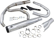 S&S Cycle Superstreet 2:1 Auspuffanlage Chrom