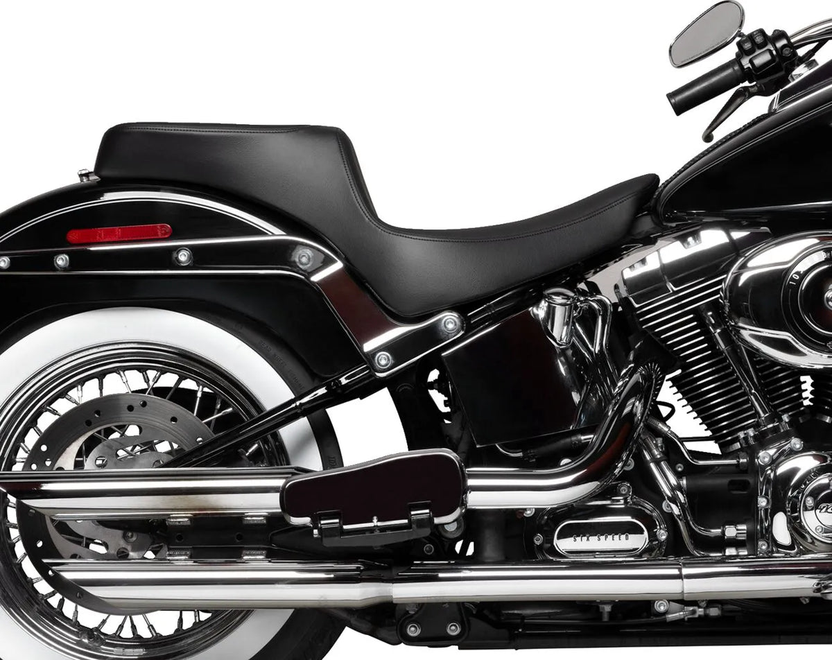 Drag Specialties Performance Predator 2-up Seat - For Harley Davidson