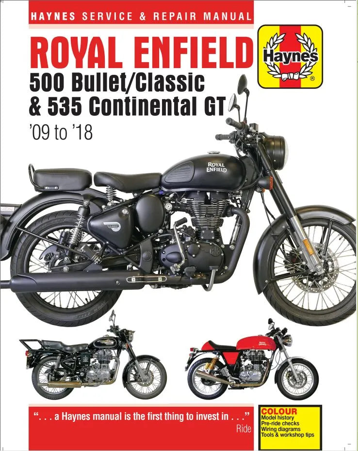 Haynes Royal Enfield 500/535 Service Manual 2009-Up