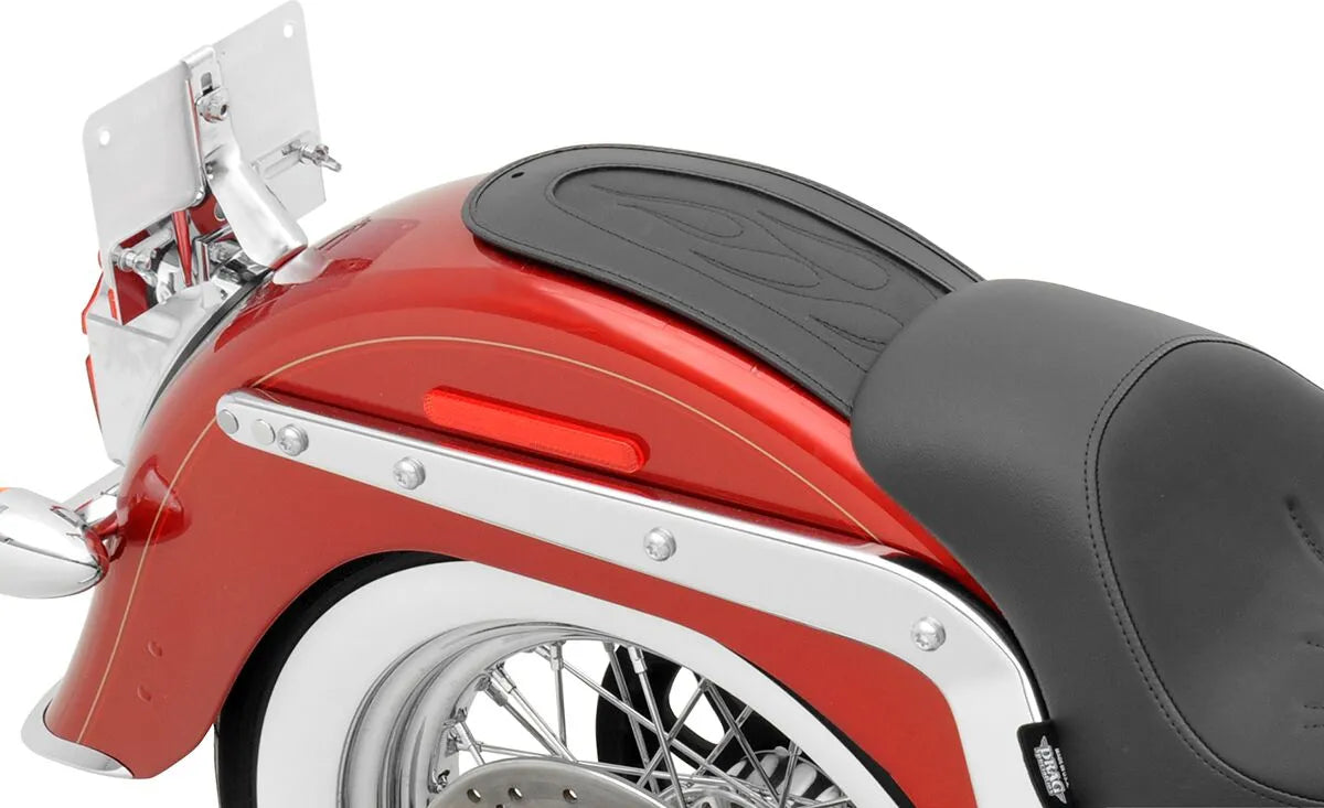 Drag Specialties Seats Flame Fender Bib Rear