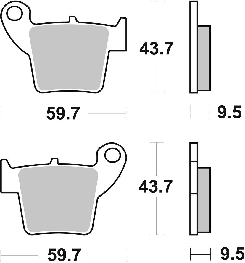 Sbs Cs Carbon Bremsbelagsatz - Vorne & Hinten