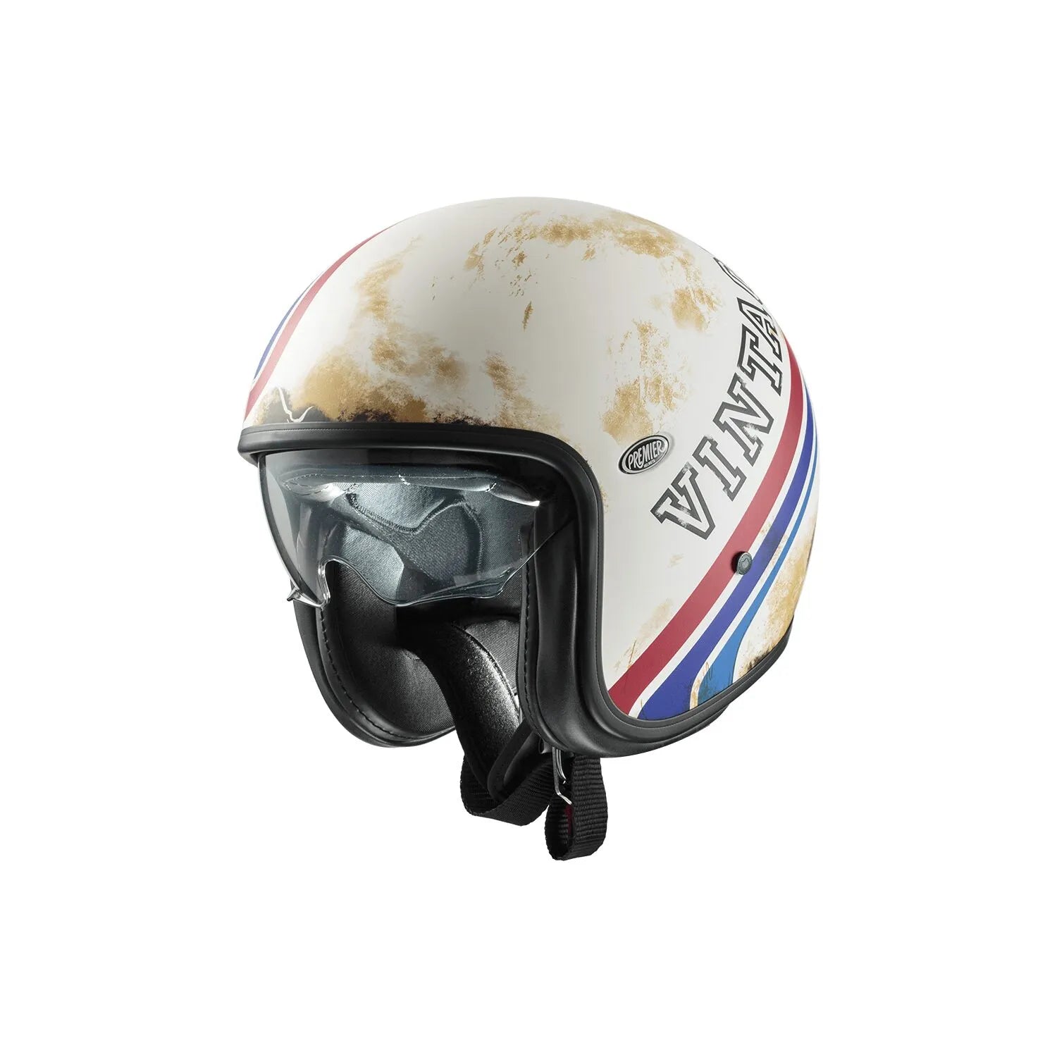 Premier Helmets Vintage Helmet - Open Face Motorcycle Helmet