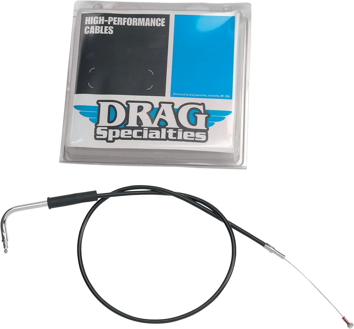 DRAG SPECIALTIES Black Vinyl Throttle Cable for Mikuni Carbs
