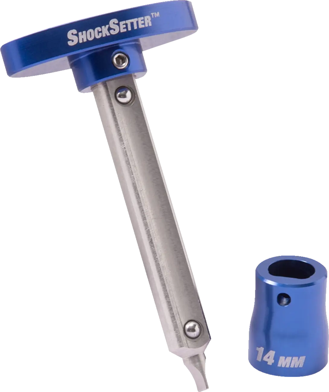 Motion Pro ShockSetter Adjuster Tool 14 mm Blue Silver