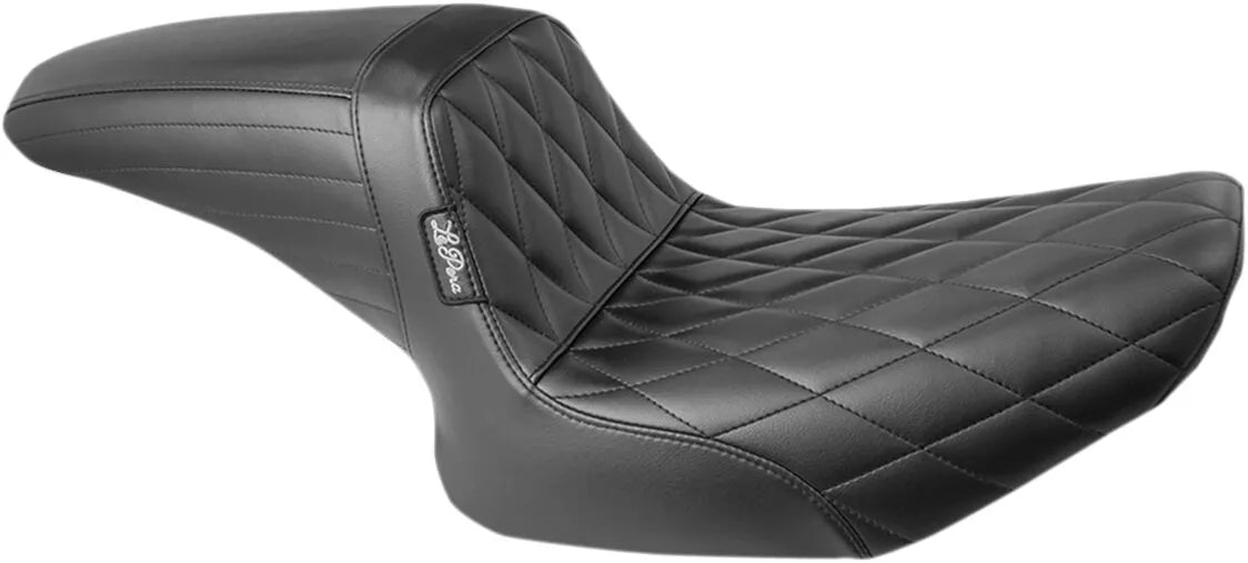 Le Pera Kickflip Seat - Black Vinyl Comfort - For Harley Davidson