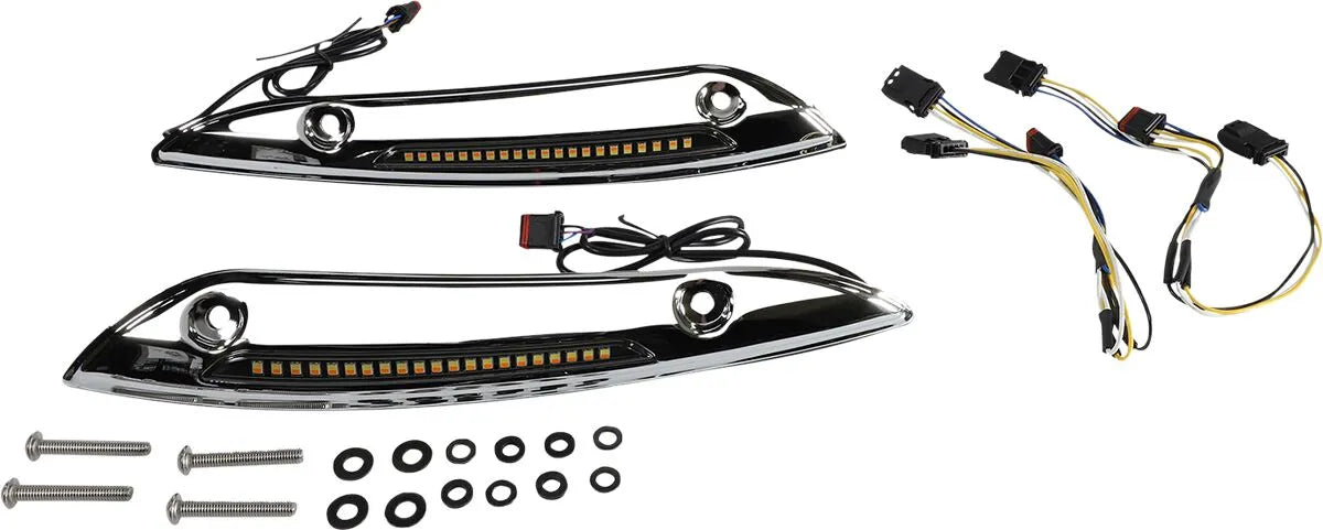 Custom Dynamics Genesis 4 Led Road Glide Windshield Trim