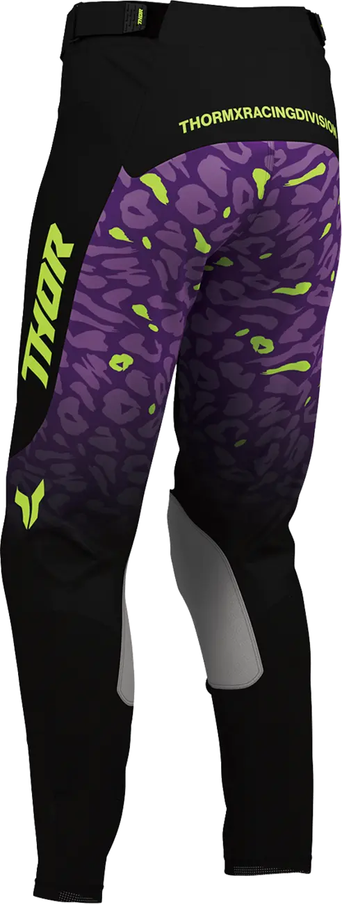 Thor Women's Launchmode Spotted Riding Pants Black/Purple