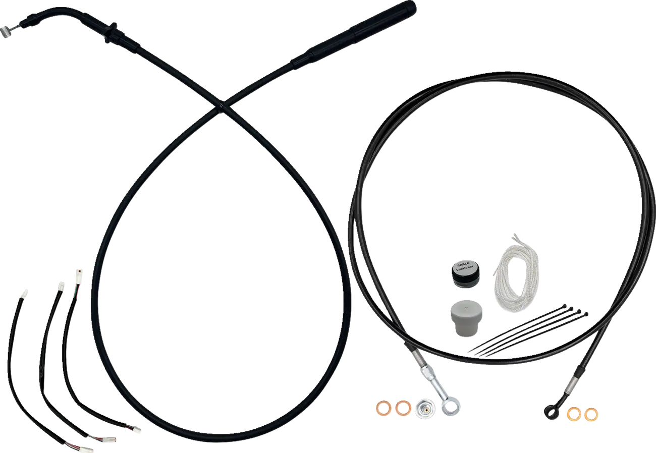 Fat Baggers Inc. EZ Install Cable Kit for Ape Hanger Handlebars