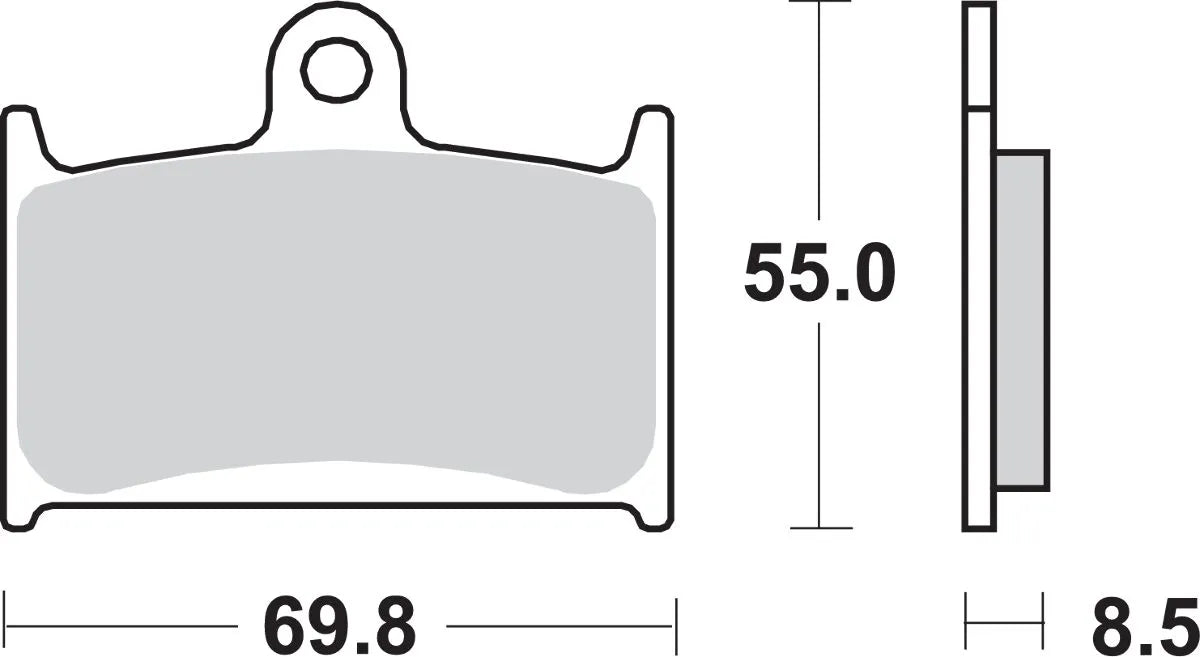 Sbs Hs Street Excel Sinter Bremsbeläge Vorne - Vorne