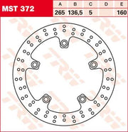Trw Runde Feste Bremsscheibe Für 250-299mm Anwendungen - Vorne & Hinten
