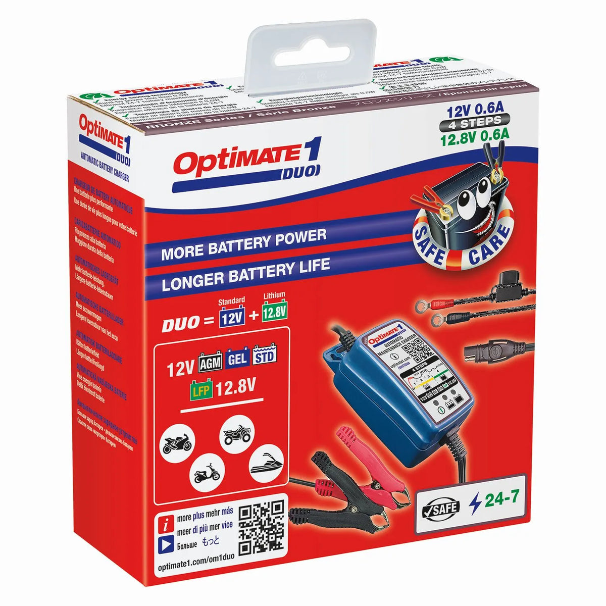 Tecmate OptiMate 1 DUO BRONZE Series Desktop Charger 0.6A