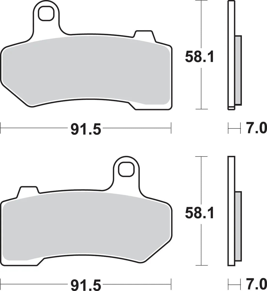 Sbs Sintermetall Bremsbeläge Für Harley-davidson & Buell - Vorne & Hinten