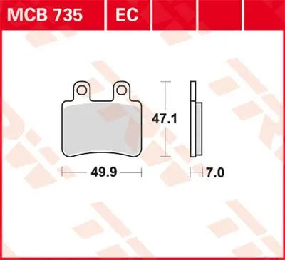 Trw Ec Series Ceramic Brake Pads