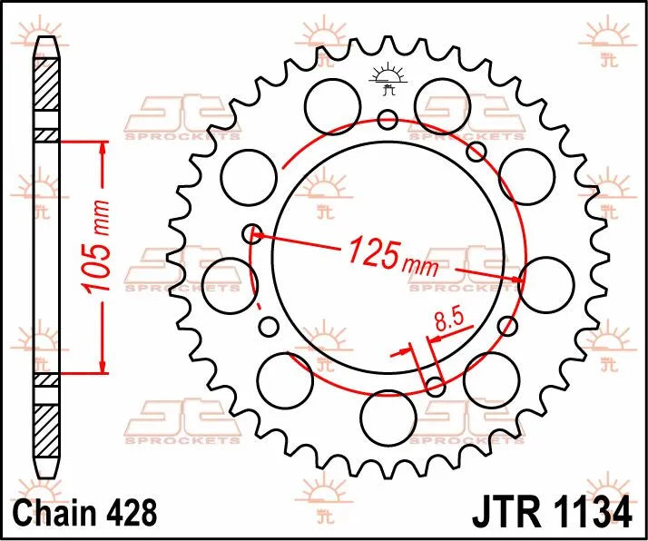 Jt Sprockets Steel Rear Sprocket 50t