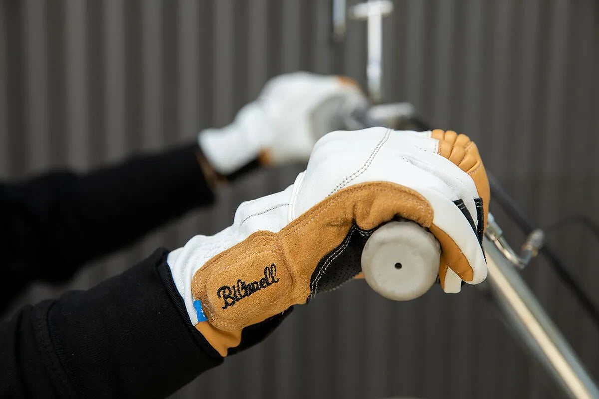 Biltwell Belden Gloves - Black/Light Gray/Golden Yellow