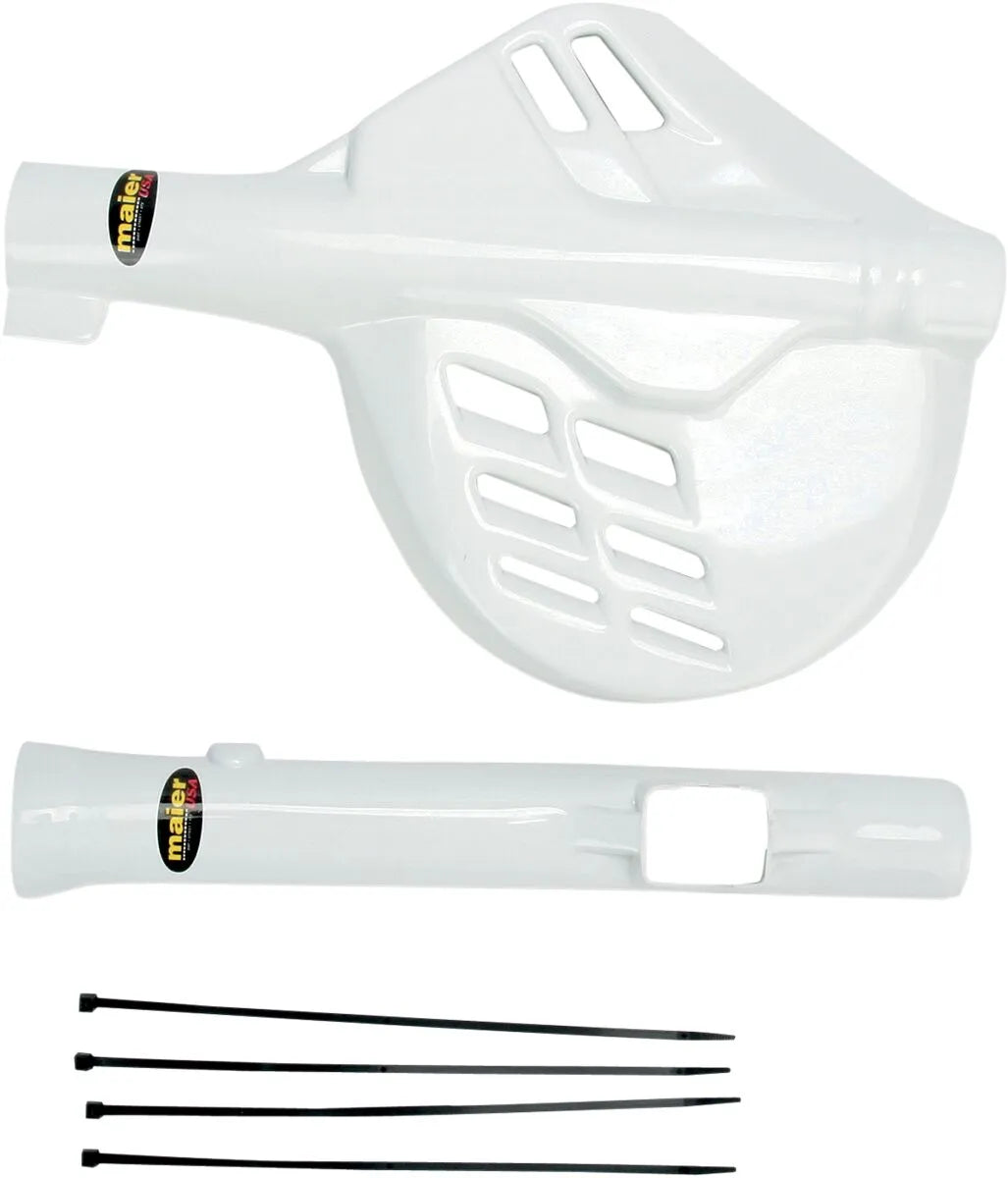 Maier Fork Disc Guard Kit White for Honda XR 650L/600R 1984-2017
