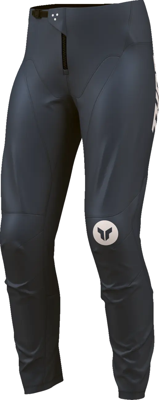 Thor Women's Ridemode Menace Racewear Pants - Light Gray/Midnight Blue