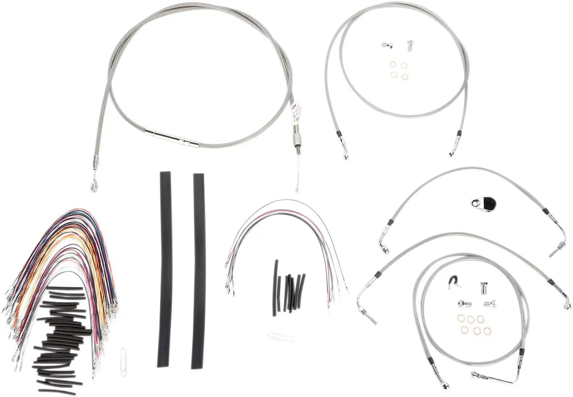 BURLY BRAND Complete Handlebar Cable/Brake Line Kit for Ape
