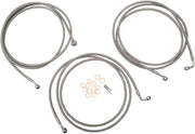 La Choppers Stainless Steel Brake Line Kit For Abs