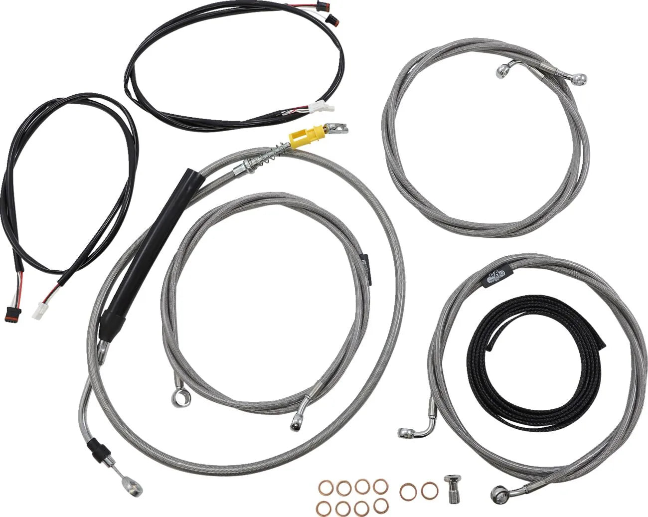 La Choppers Complete Cable Kit for 12"-14" Handlebars