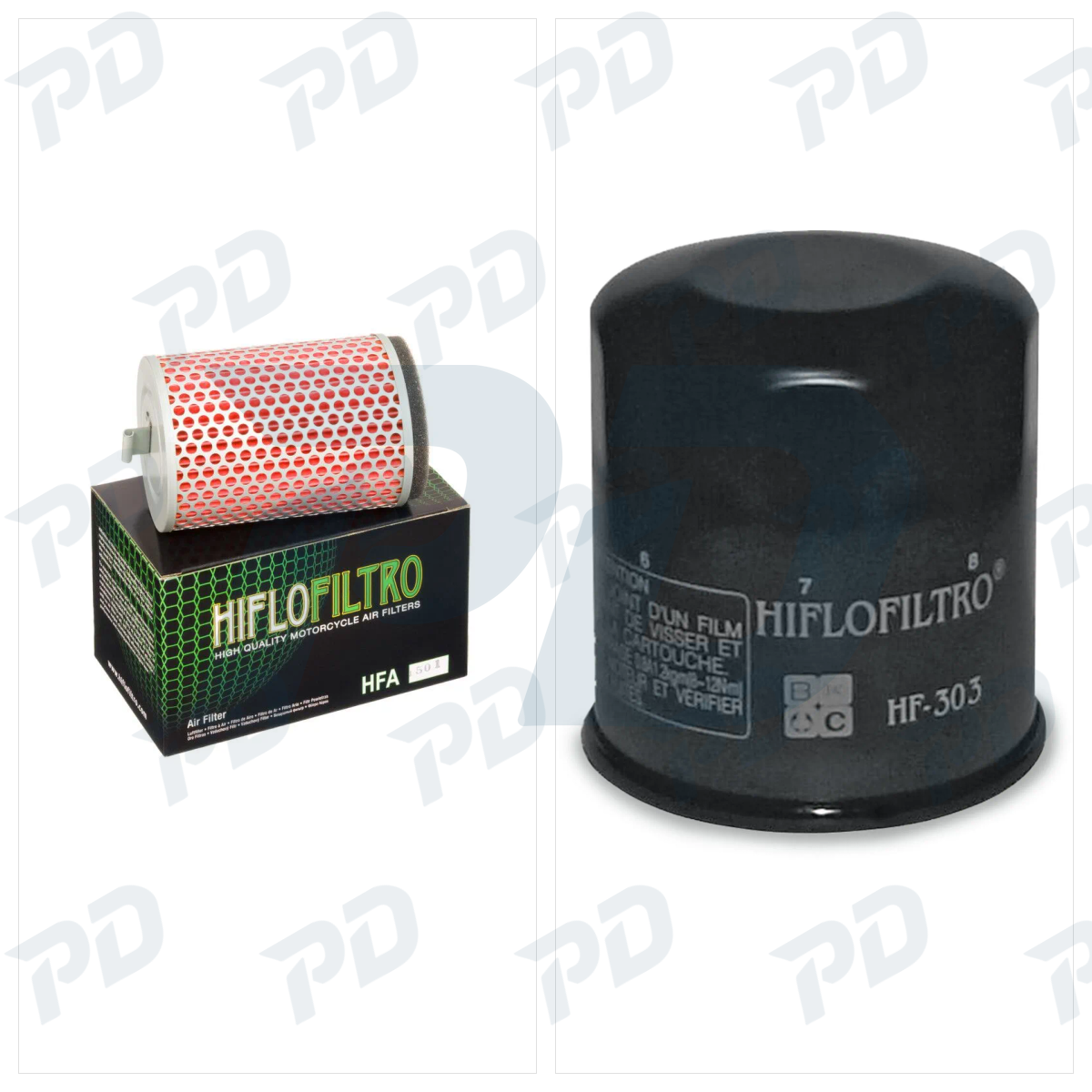 HIFLOFILTRO Service Kit with Air Filter & Oil Filter for Honda CB 500 1994-2003