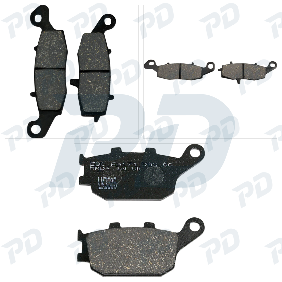 EBC Organic Brake Pads Kit for Suzuki SV 650 2003-2024