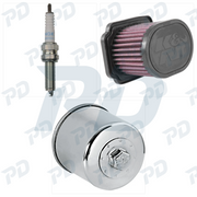 NGK SPARK PLUGS + K & N Service Kit with Spark Plugs, Air Filter & Oil Filter for Yamaha MT-07 2014-2024