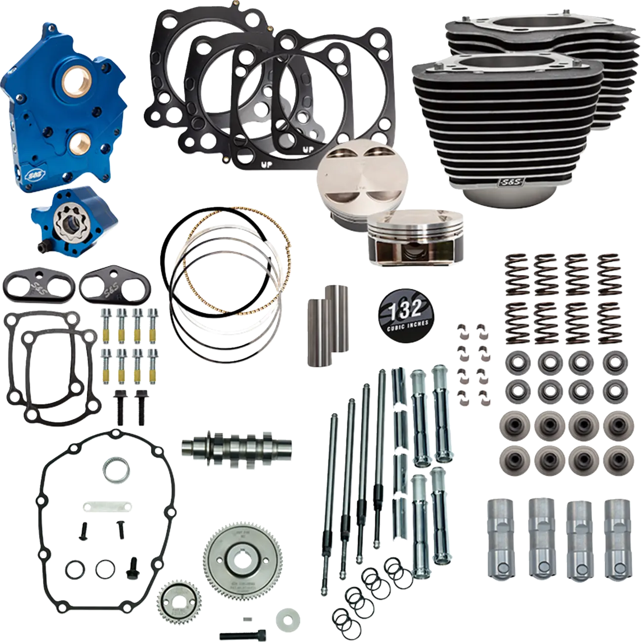 S&s Cycle 132" Power Package Big Bore Kit for M8 Engines