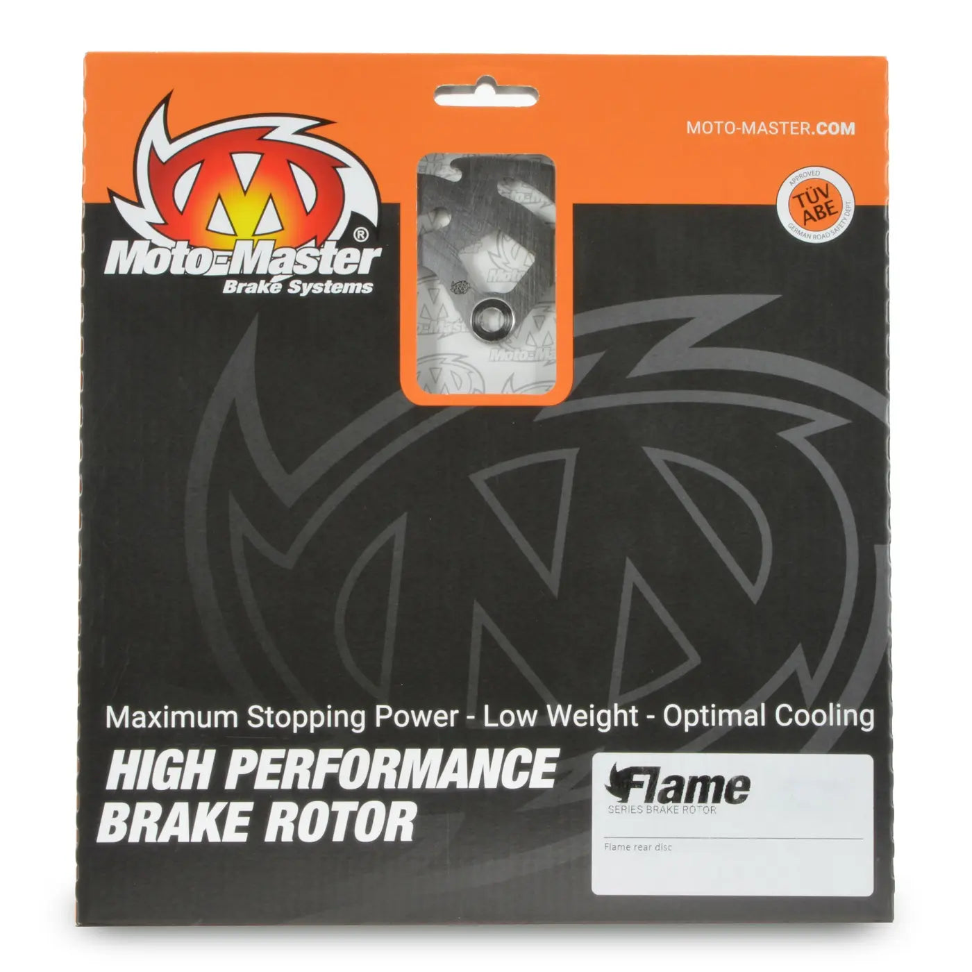 Moto-master Flame Fixed Brake Rotor For Harley-davidson - Rear