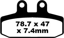 Ebc Sfa Series Organische Bremsbeläge Für Roller - Vorne & Hinten