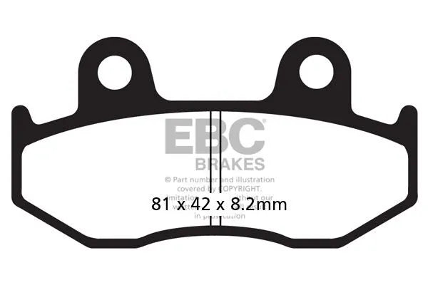 Ebc Sfa-hh Series Sinter Bremsbeläge Für Roller - Hinten