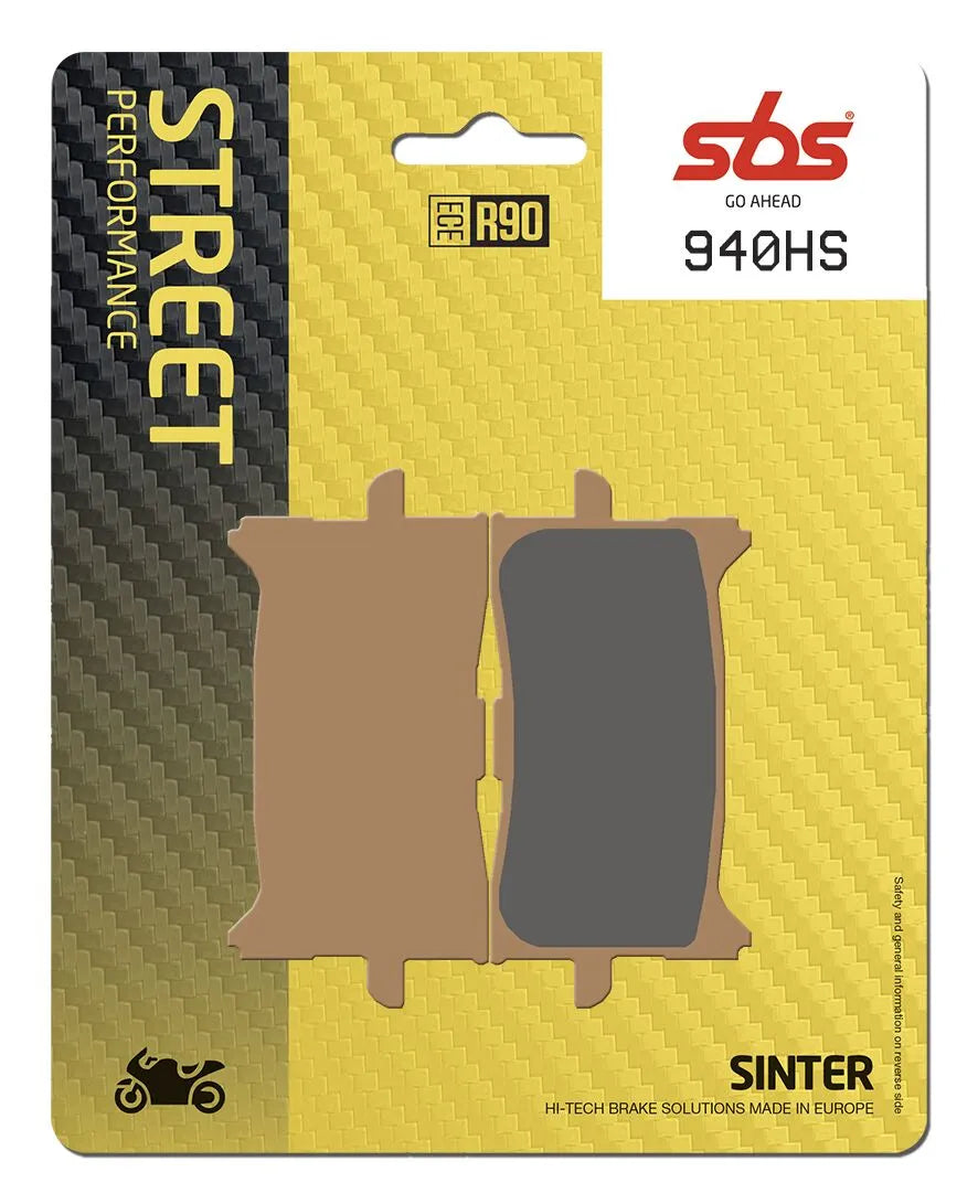 SBS HS Street Excel Sinter-Vorderrad-Bremsbeläge - Vorne