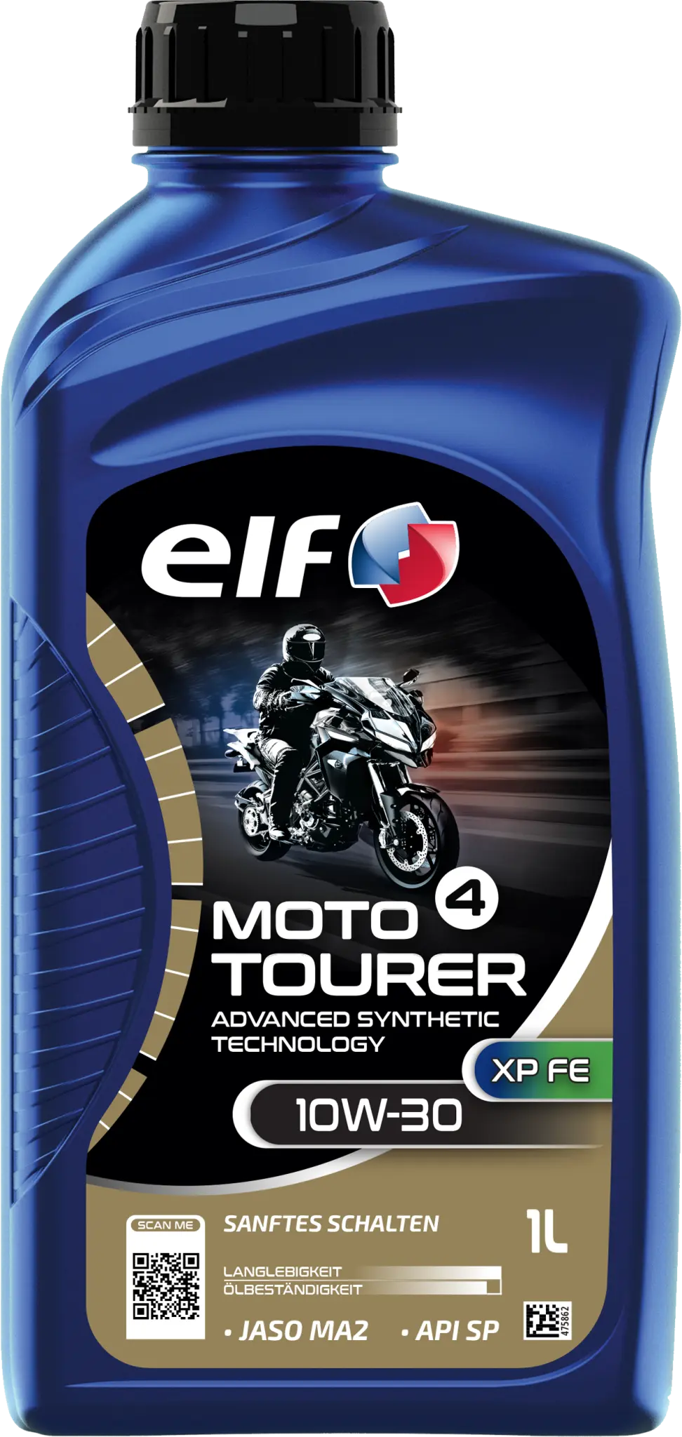 ELF Moto 4 Tourer XP FE 10W-30 Advanced Synthetic Engine Oil 1L